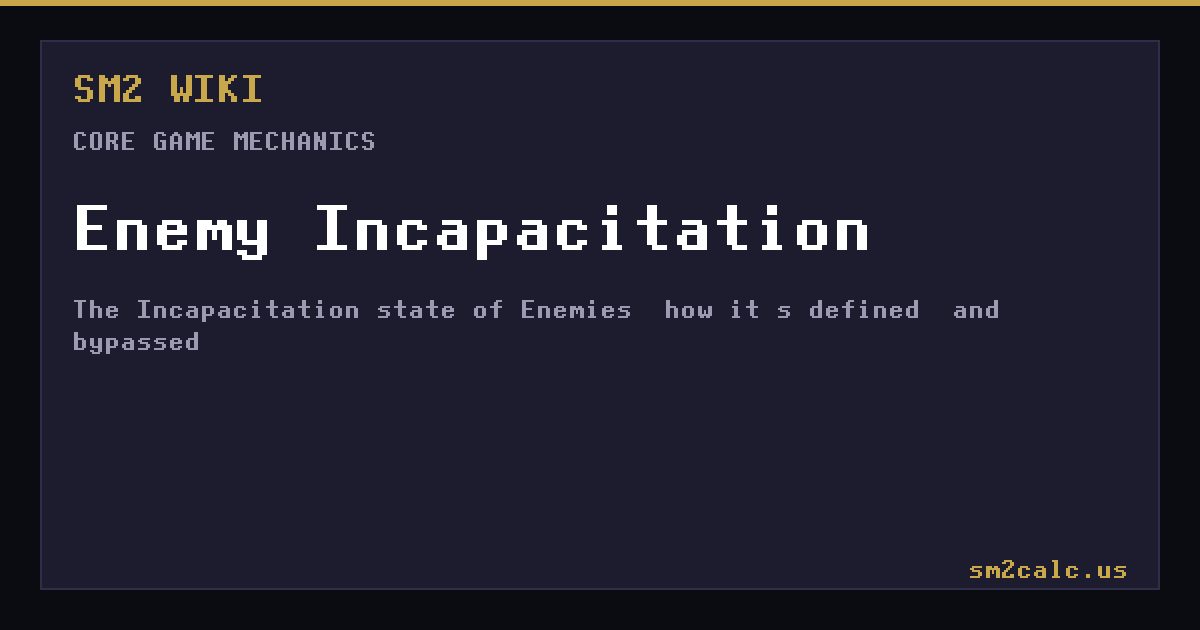 Enemy Incapacitation — Space Marine 2 Wiki